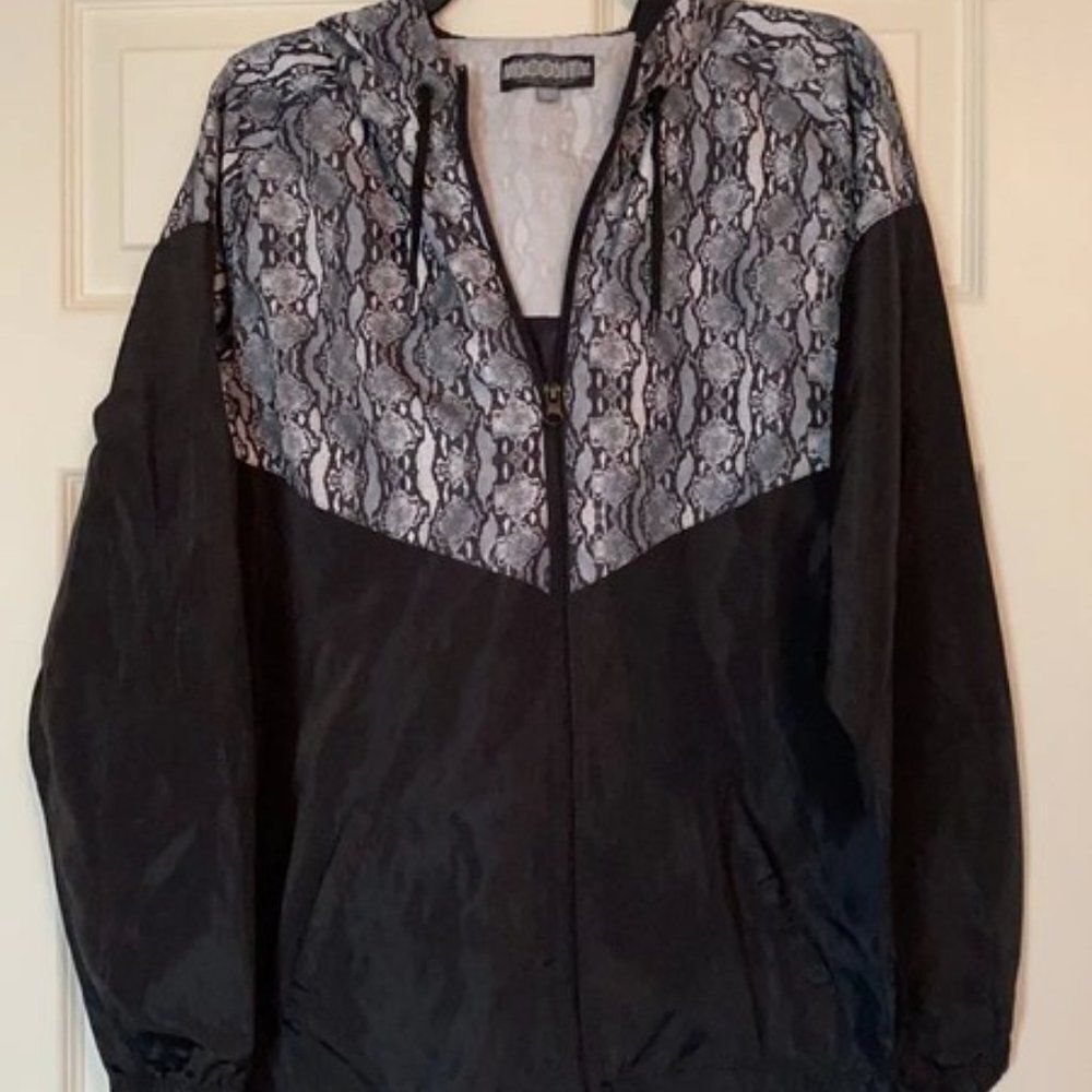 Viscosity animal print black jacket L